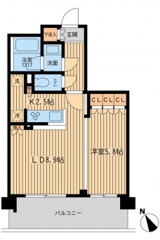 BLESS上池袋の間取り図