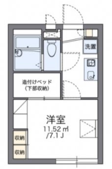 レオパレス千早の間取り図
