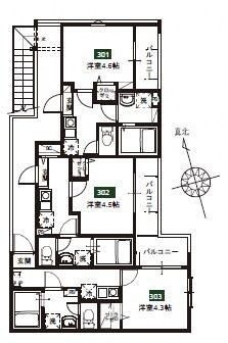 CELLHILLs大宮EASTの間取り図