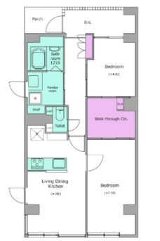 インプルーブ千川の間取り図