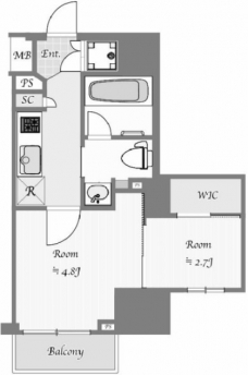 AXAS駒込アジールコートの間取り図