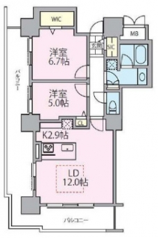 ロイヤルパークスタワー南千住の間取り図