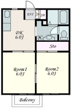 フォーブル与野の間取り図