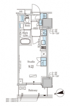 パークアクシス赤塚の間取り図