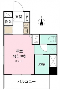 ルート南常盤台の間取り図