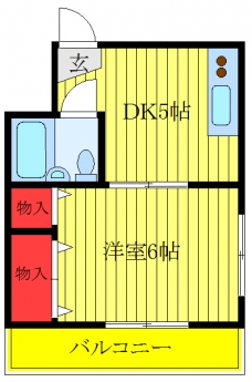 赤羽ウエストハイツの間取り図