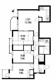 グランドゥール蕨市民公園の間取り図