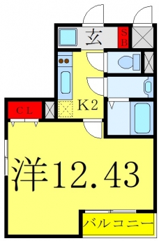 メルディア川口西青木の間取り図