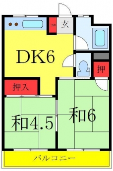 須賀ハイツの間取り図
