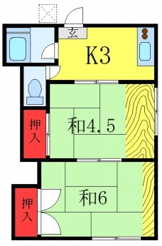 クララ荘の間取り図