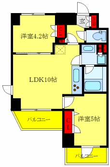 レジディア千駄木の間取り図