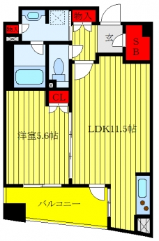 KDX川口幸町レジデンスの間取り図