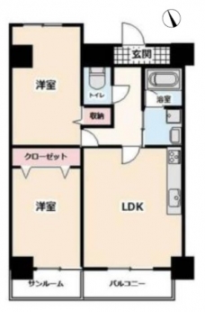 フリーデの間取り図