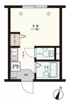 フェイスフル仲宿の間取り図