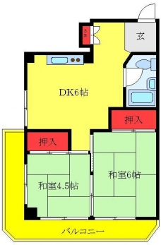 ニュー旭マンションの間取り図