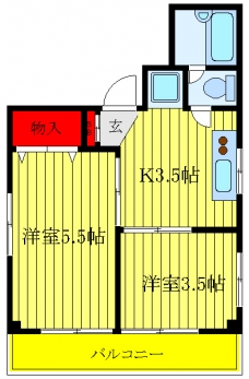 メゾンベールの間取り図