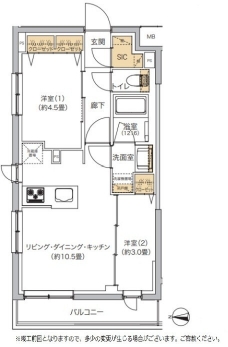 リビオメゾン湯島の間取り図