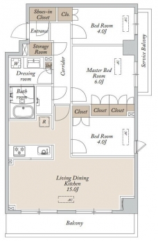 ＨＦ東尾久レジデンスの間取り図