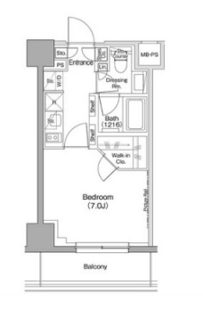 ザ・パークハビオ駒込の間取り図