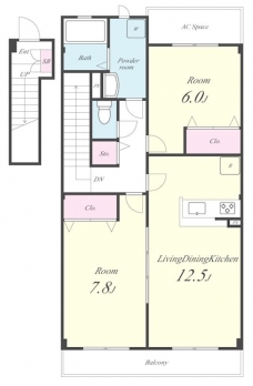 アーベントAの間取り図