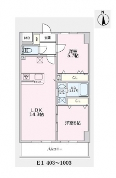 NORTH TRUSTの間取り図