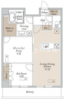 ＨＦ東尾久レジデンスの間取り図