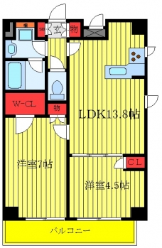エスティメゾン赤羽の間取り図