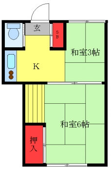 金剛荘の間取り図