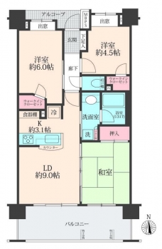 グローベルガーデン北戸田リアルフォートの間取り図