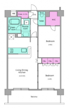 レジディア池袋の間取り図