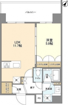ブランシエスタ浅草千束の間取り図