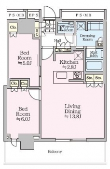 ザ・タワー十条の間取り図