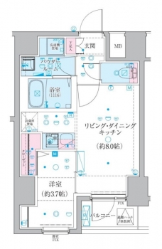 ジェノヴィア椎名町の間取り図