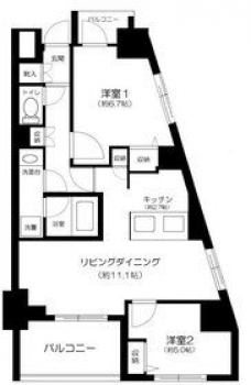ルフレ赤羽サウスの間取り図