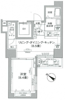 アイルプレミアム文京六義園の間取り図
