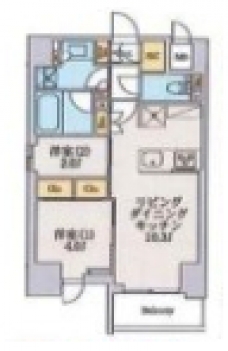 クレストコート北千住レジデンスの間取り図