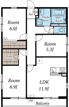 リブリ・プルミエール雅の間取り図