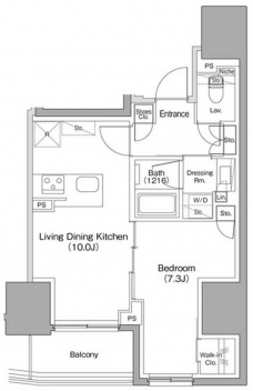 ザ・パークハビオ本郷菊坂の間取り図