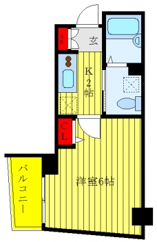 スカイコート池袋第７の間取り図