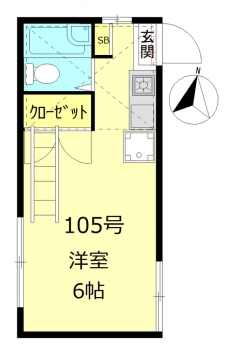 ジュネス大山公園II号棟の間取り図