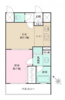 コスモ田端の間取り図