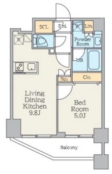 クレストコート中板橋の間取り図