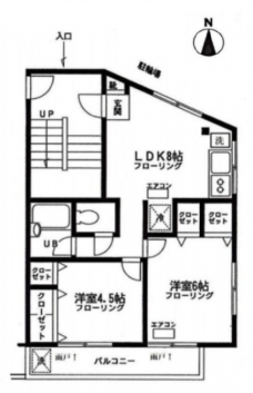 東新マンションの間取り図