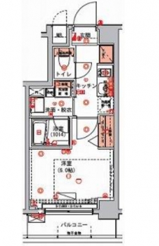 ハーモニーレジデンス東京ウエストの間取り図