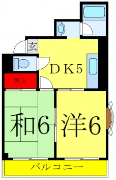 グランデール川口の間取り図