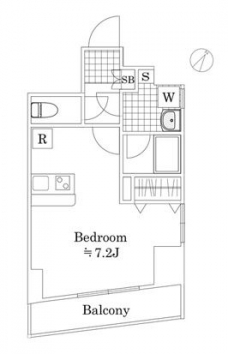 Ｃａｌｄｏ池袋Ｒの間取り図