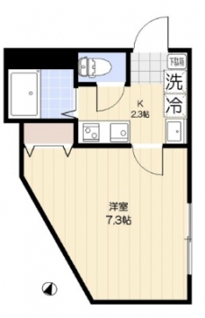 エクセラン元郷Ⅱの間取り図
