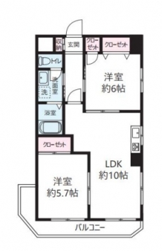 ＣＬＩＶＩＡ成増の間取り図