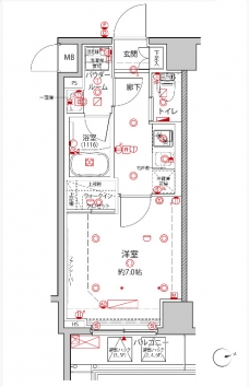 クレイシアIDZ王子の間取り図