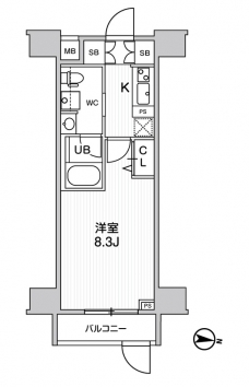 ジェノヴィア三ノ輪Ⅱスカイガーデンの間取り図